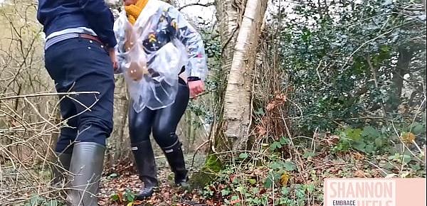  WELLY GIRL WANTS COCK ON HER WALK - Shannon Heels